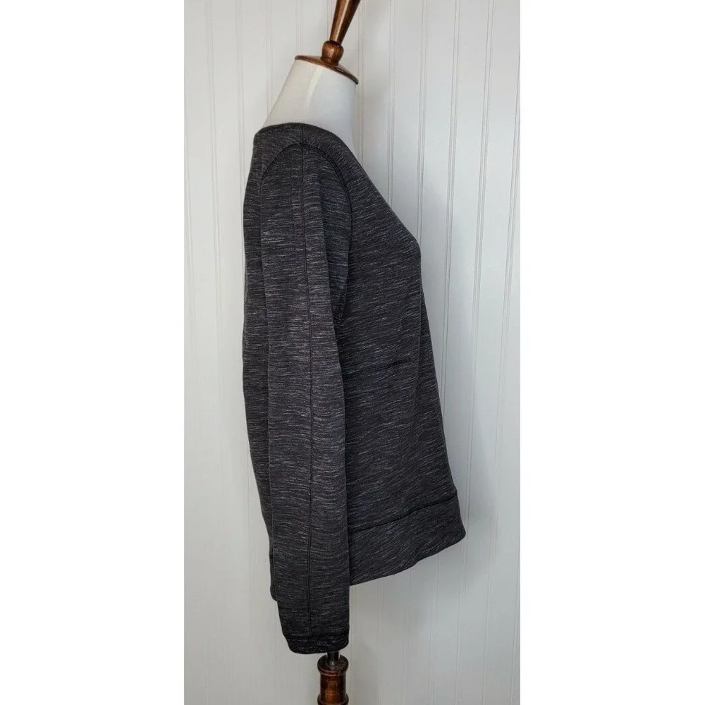 Lululemon Exhalation Pullover II - Heathered Marled Black Women's Size 6
